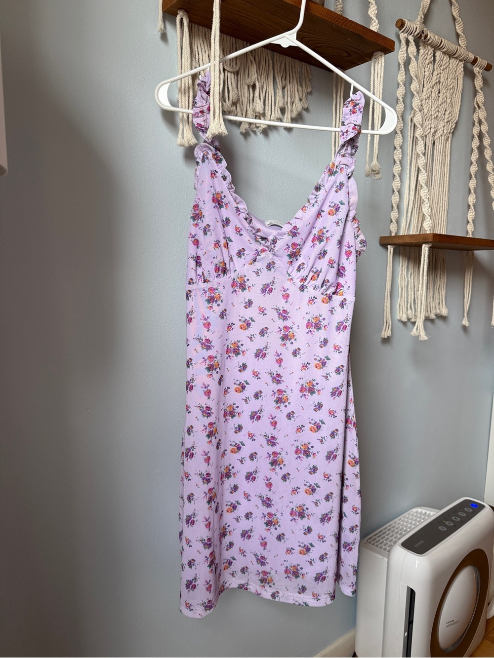 Lavender Floral Dress